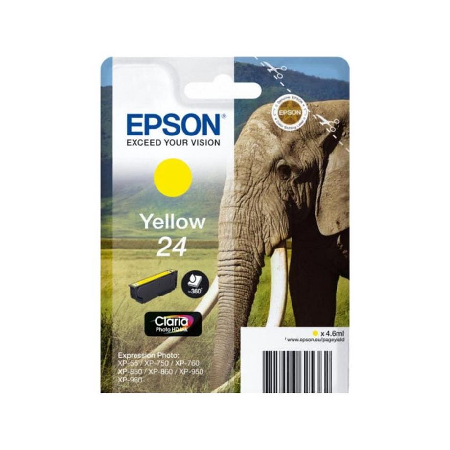 EPSON  EPSON Tintenpatrone yellow T242440 XP 750/850 360 Seiten 