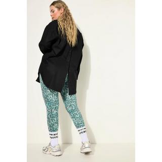 Studio Untold  Leggings a vita alta, jersey e cintura elastica verde militare 