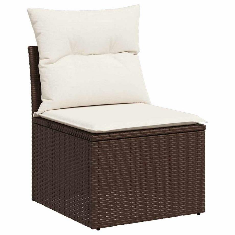 Ensemble de canapé de jardin poly rattan