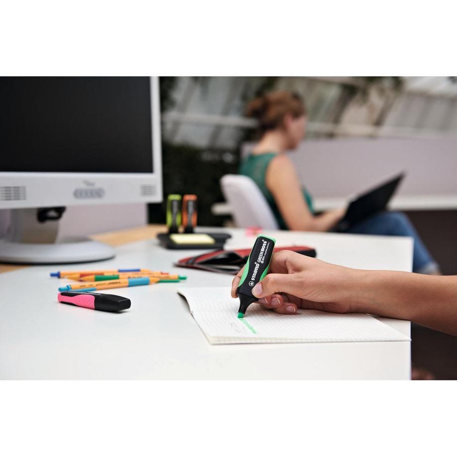 STABILO STABILO Green Boss evidenziatore 4 pz Punta smussata Verde, Arancione, Rosa, Giallo  