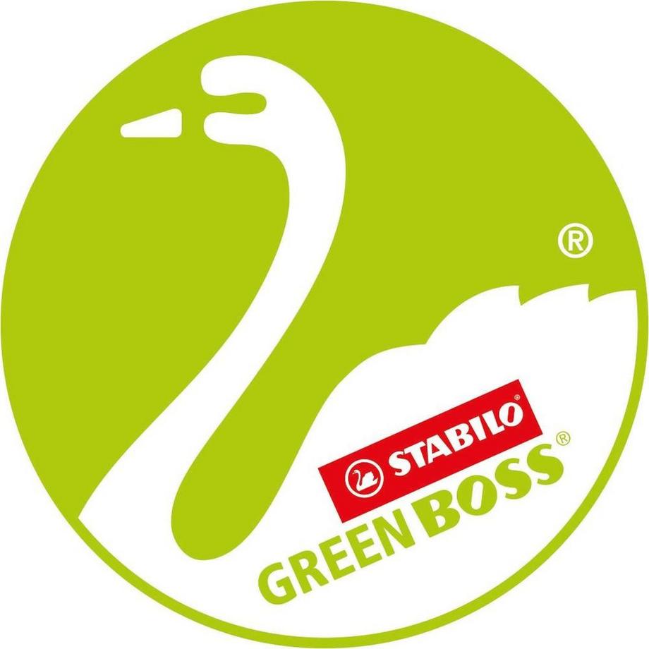 STABILO STABILO Green Boss evidenziatore 4 pz Punta smussata Verde, Arancione, Rosa, Giallo  