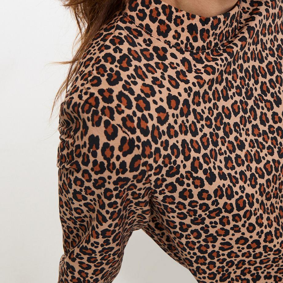 La Redoute Collections Langes Animal Print Gerades Kleid  