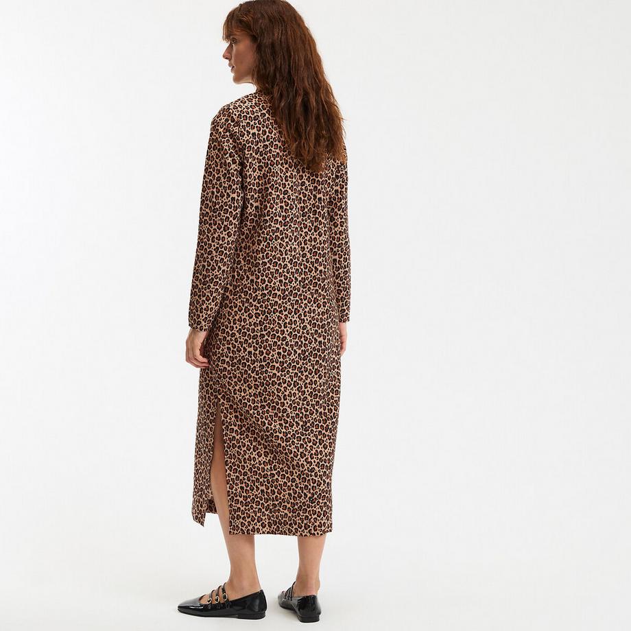 La Redoute Collections Langes Animal Print Gerades Kleid  