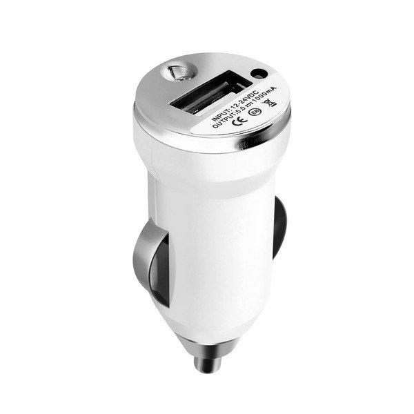 Avizar  Chargeur Voiture Universel Compact Blanc 