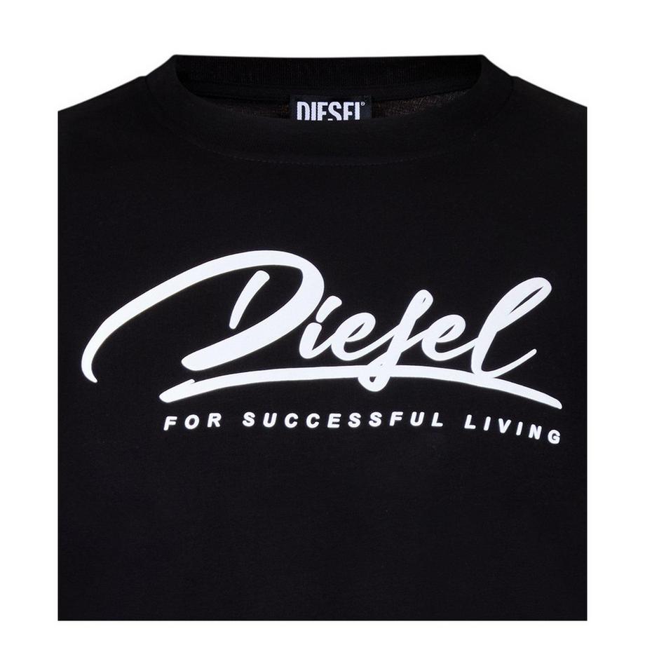 DIESEL Gekürztes T-Shirt mit Logodruck  