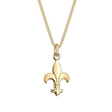 Collier Pendentif Iris Femme Lys Français