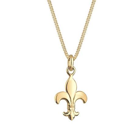 Elli  Collier Pendentif Iris Femme Lys Français 