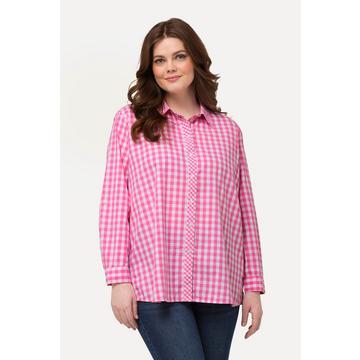 Camicia a quadri con colletto da camicia, maniche lunghe e linguetta per risvolto