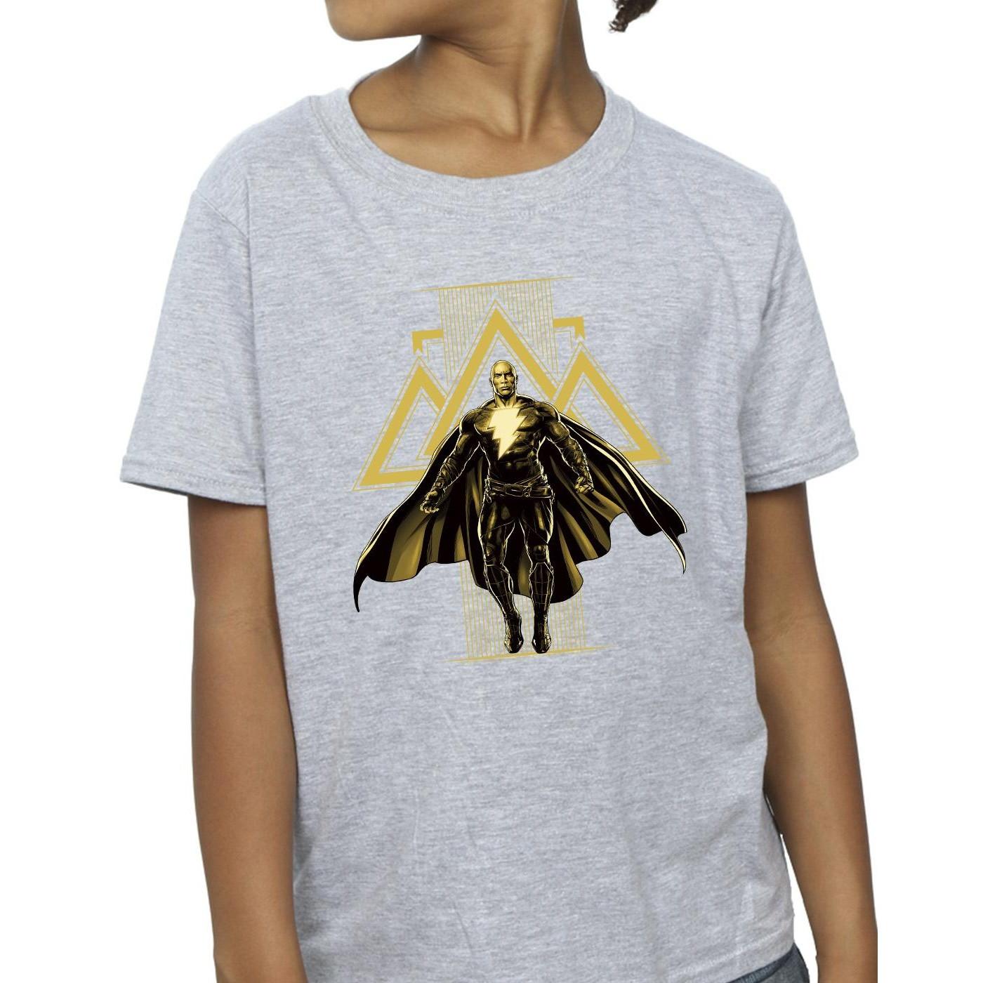 DC COMICS  Tshirt BLACK ADAM RISING GOLDEN SYMBOLS 