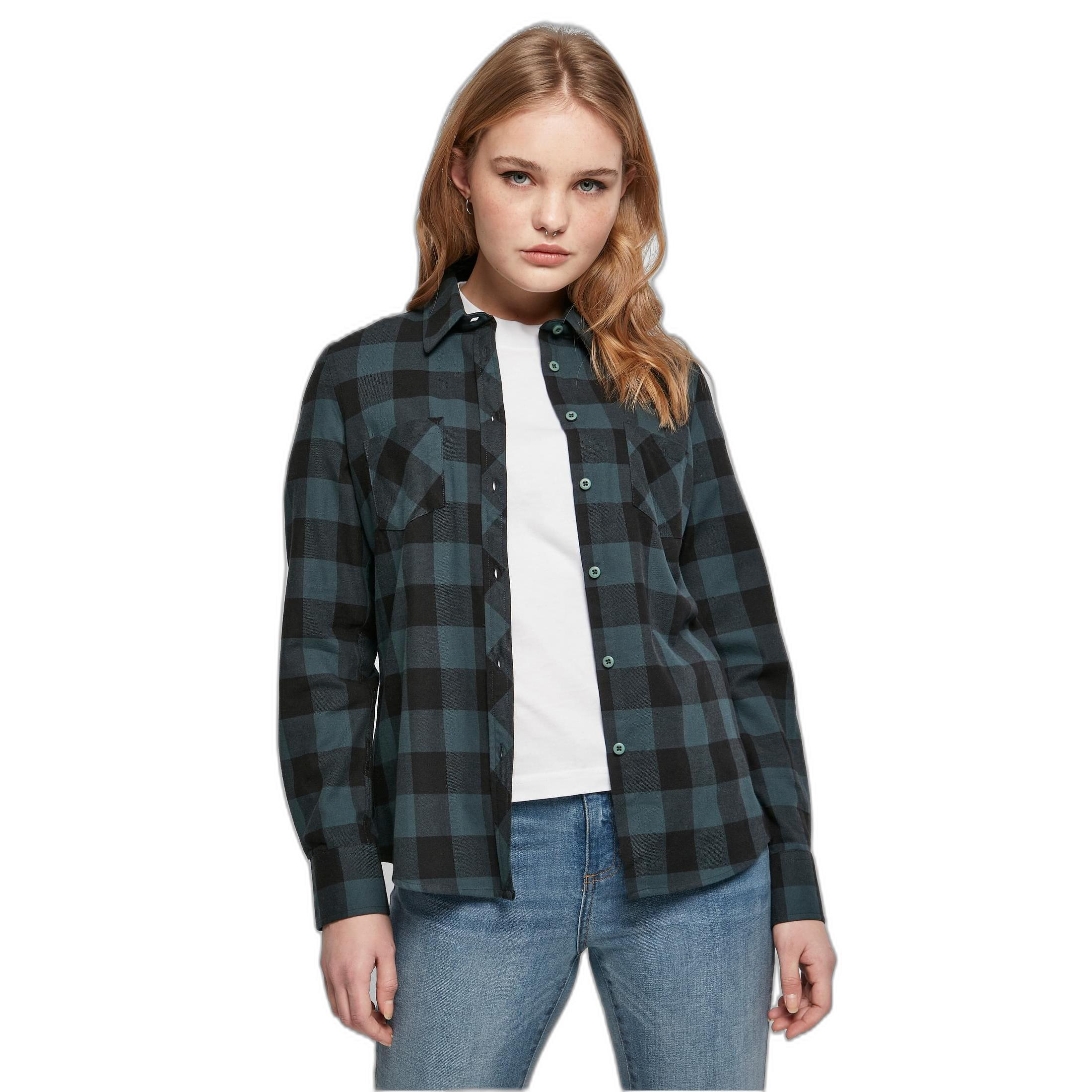URBAN CLASSICS Chemise à Carreaux Flanelle Turnup  