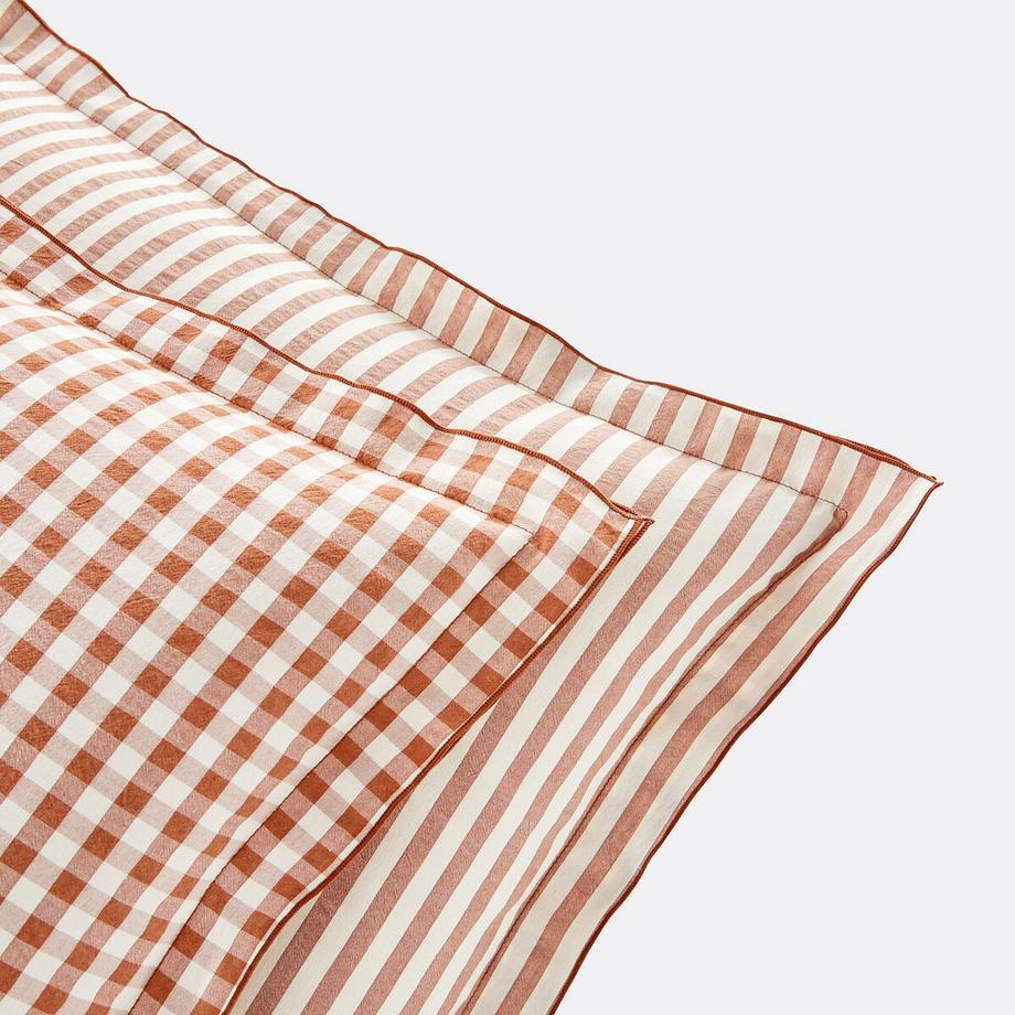 La Redoute Intérieurs Cottage Coton Seersucker Taie d'oreiller  