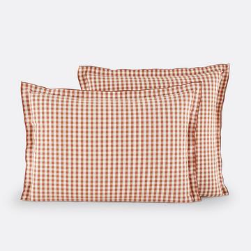 Taie d'oreiller coton seersucker