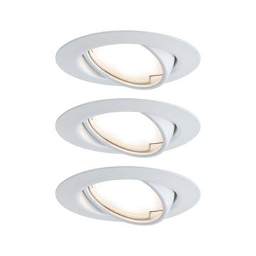 LED Einbauleuchte Base Coin Basisset schwenkbar rund 90mm 20° Coin 3x5W 3x350lm 230V 3000K