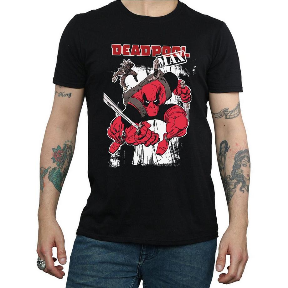 MARVEL Deadpool Max T-Shirt Stampa Grafica  