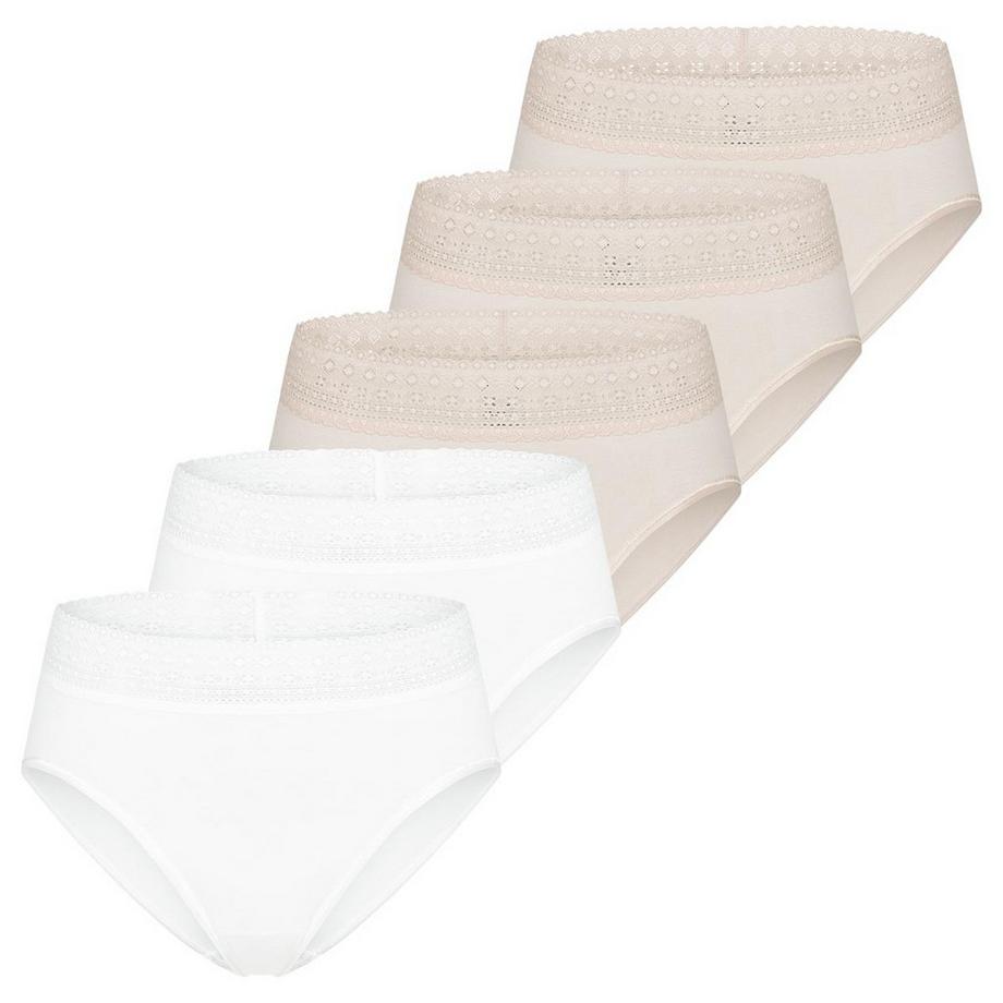 Modal Lace lot de 5  - culottes taille haute