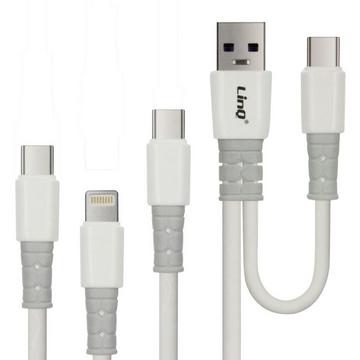 5-in-1 Kabel Doppelter USB/USB-C Eingang