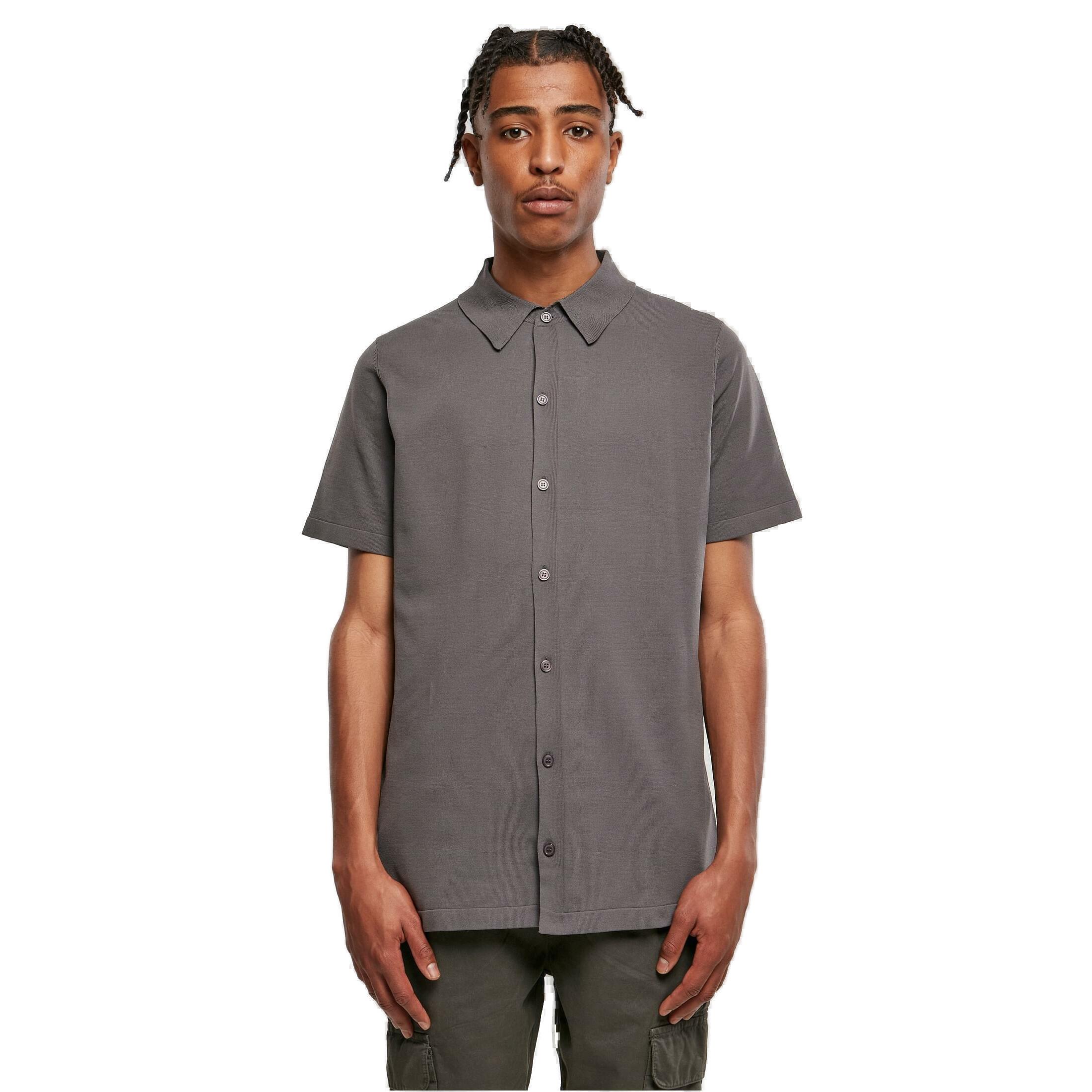 URBAN CLASSICS Gestricktes Kurzarmhemd  