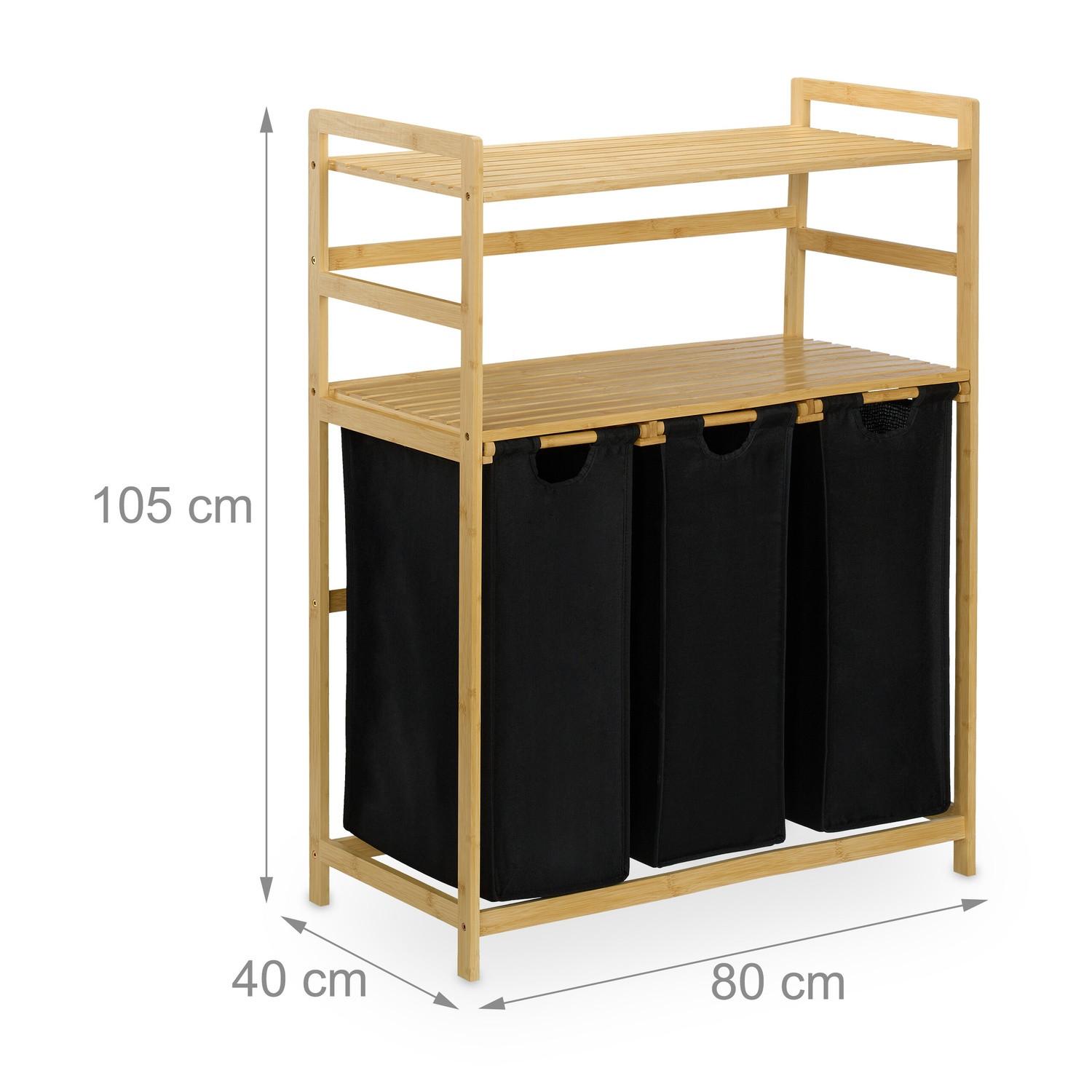 Northix Portabiancheria con 2 ripiani  