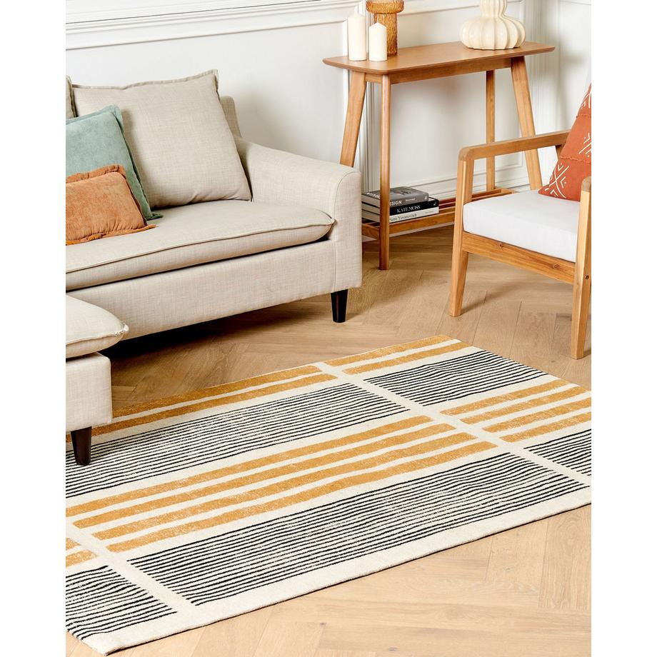 Beliani Tappeto en Cotone  KATRA  