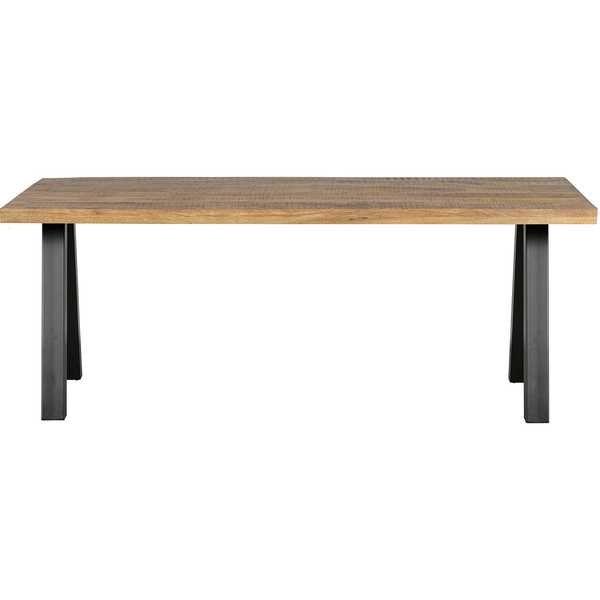 mutoni Table à manger Tablo bois de manguier naturel 180x90  