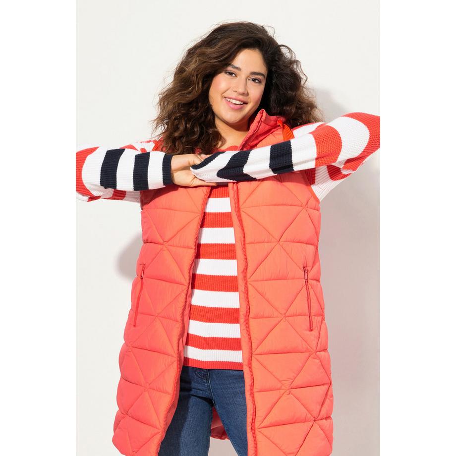 Ulla Popken Maglione Rigato Girocollo Maniche Lunghe  