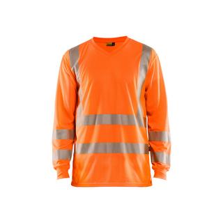 Blaklader Langarm High Visibility V-Ausschnitt T-Shirt mit UV-Schutz  