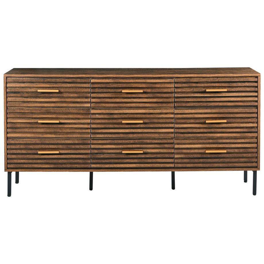 Beliani Commode à 9 tiroirs en MDF Moderne KEITH  