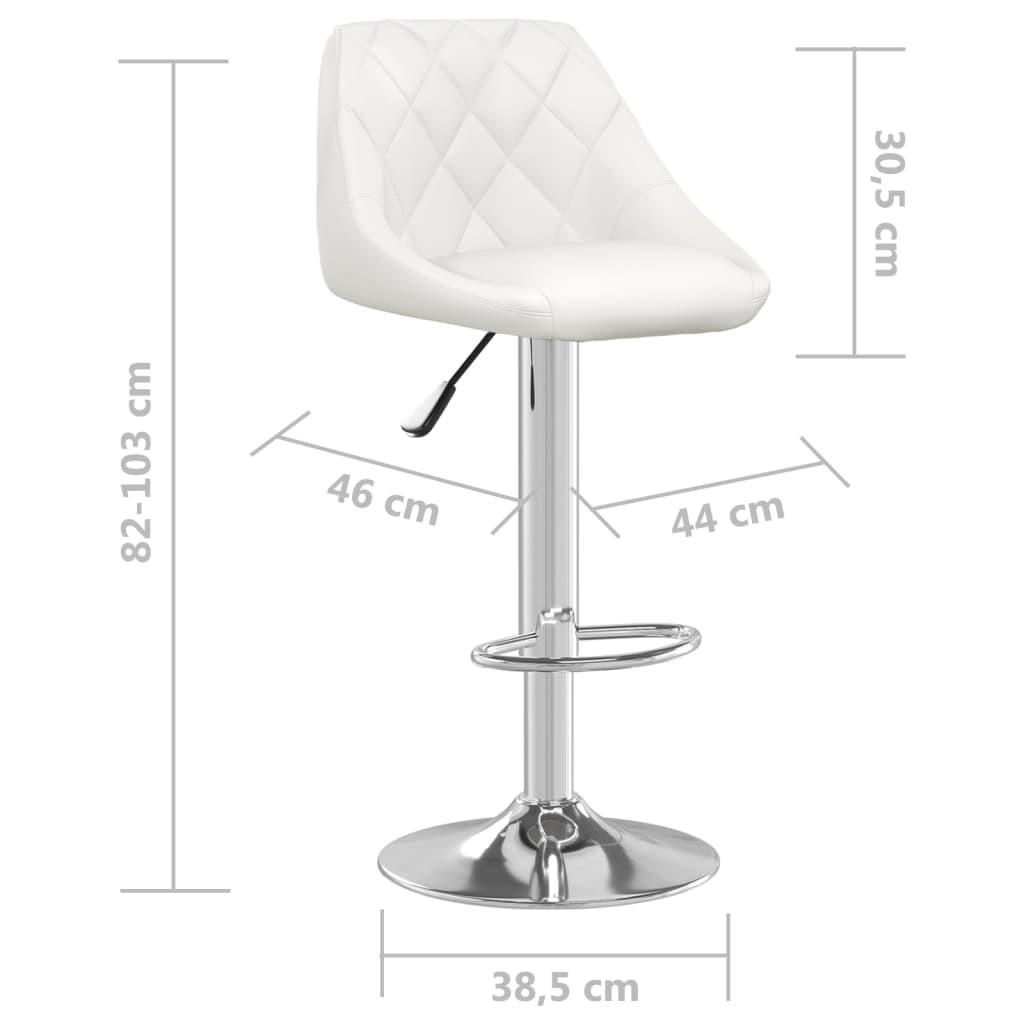 VidaXL Tabouret de bar cuir artificiel  