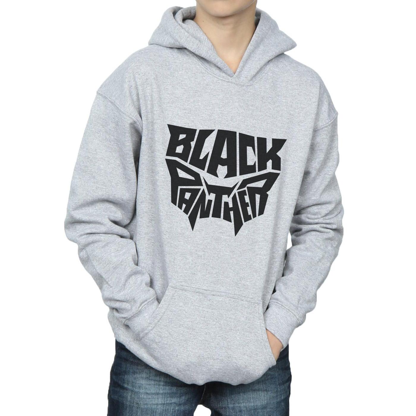 MARVEL  Black Panther Worded Emblem Kapuzenpullover 