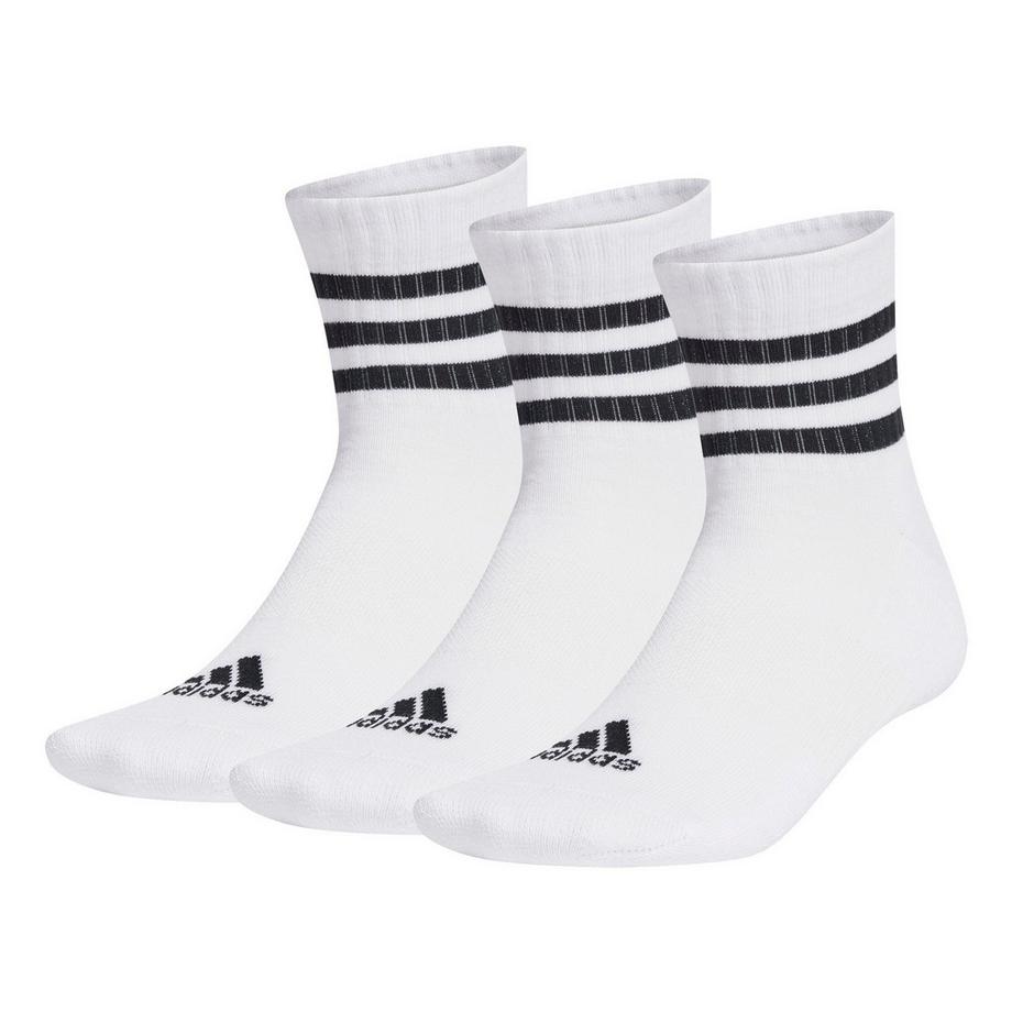 Calzini Unisex Confezione da 3-3-Stripes Cushioned Sportswear Mid-Cut Socks