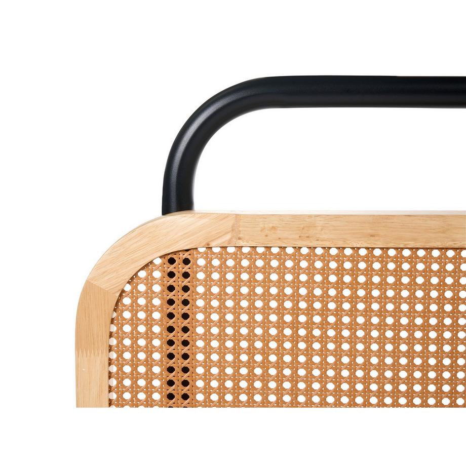 Beliani Letto en Legno di caucciù Boho BOUSSICOURT  