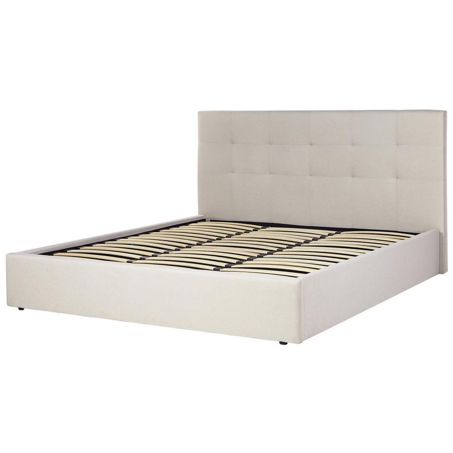 Beliani Letto contenitore en Tessuto  LORIENT  