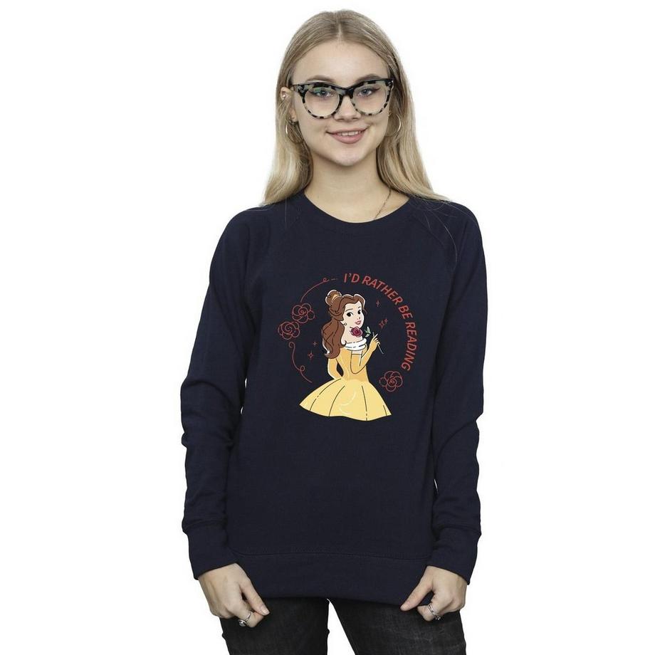 Disney Beauty And The Beast I'd Rather Be Reading Sweatshirt  