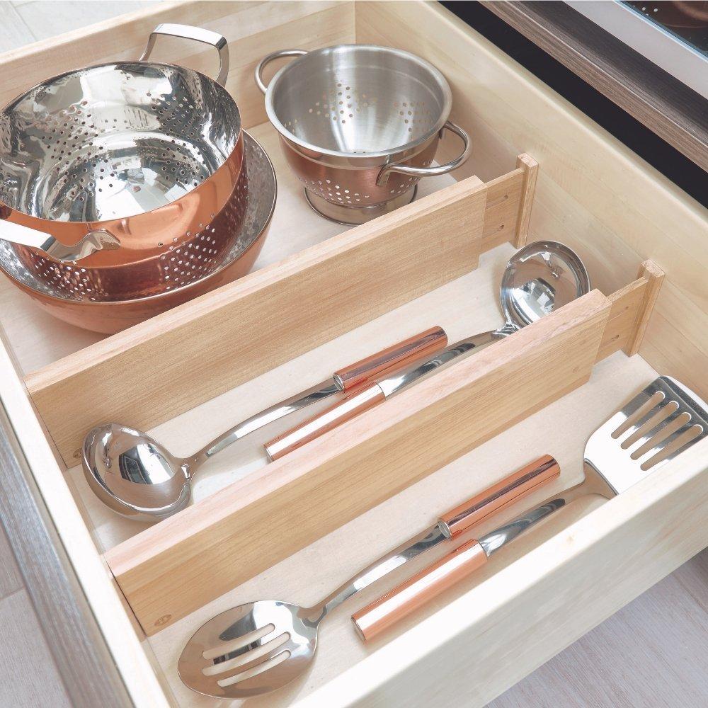 iDesign ECO   Schubladenteiler WOOD hoch   Set 2 Stk.  