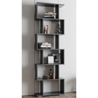 VCM Holz Raumteiler Stand Regal Bücherregal Deko Bücher 6 Fächer Standregal Palusa L  