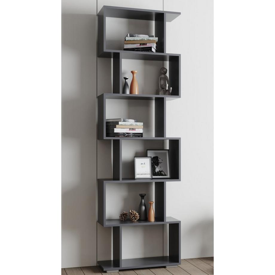 VCM Holz Raumteiler Stand Regal Bücherregal Deko Bücher 6 Fächer Standregal Palusa L  