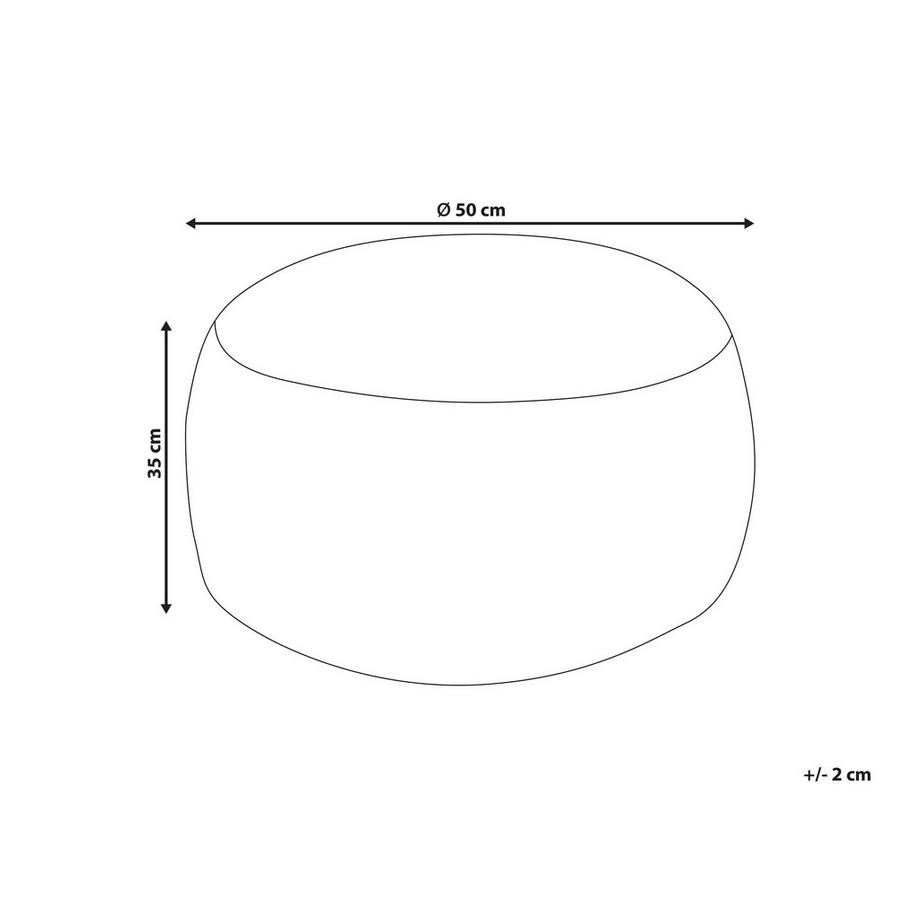 Beliani Pouf aus Baumwolle  KANDHKOT  