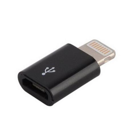 eStore  Micro-USB zu Lightning Adapter - Schwarz 