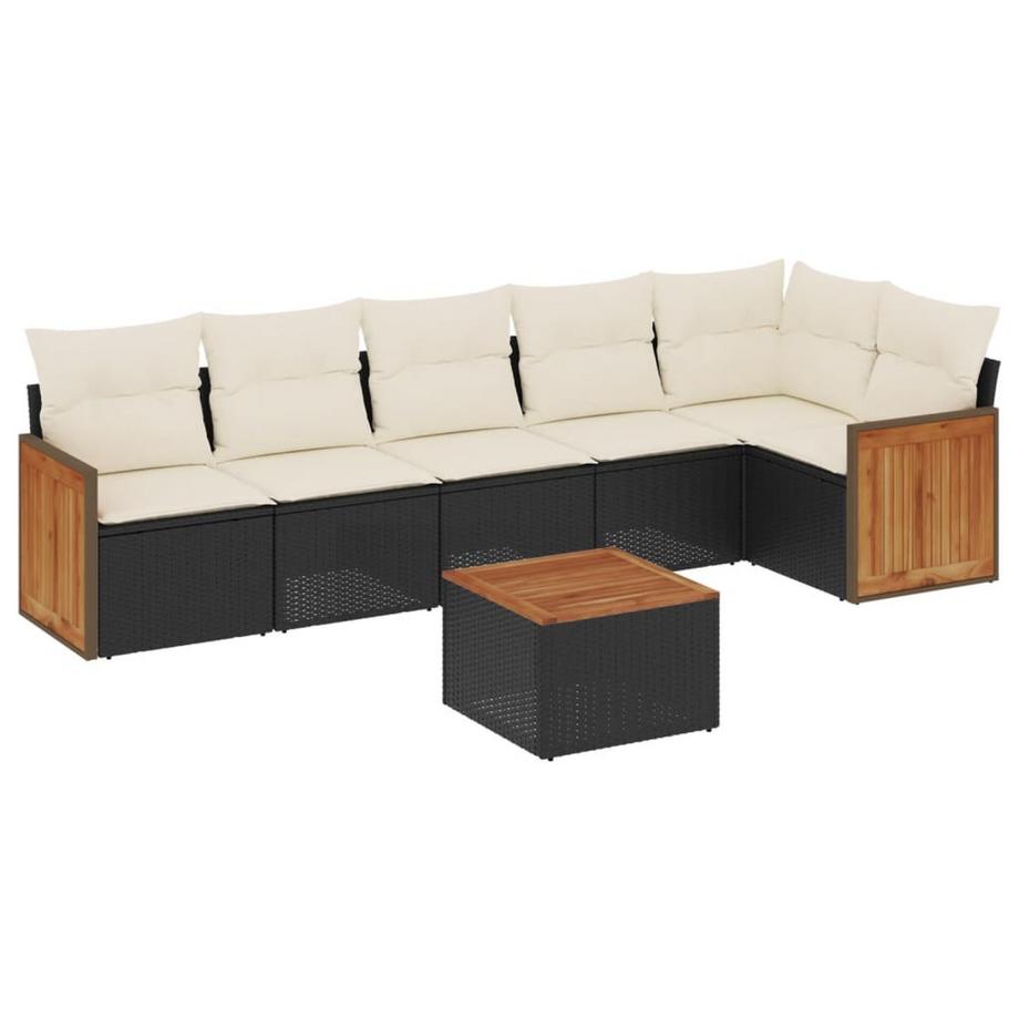 Ensemble de canapés de jardin rotin synthétique
