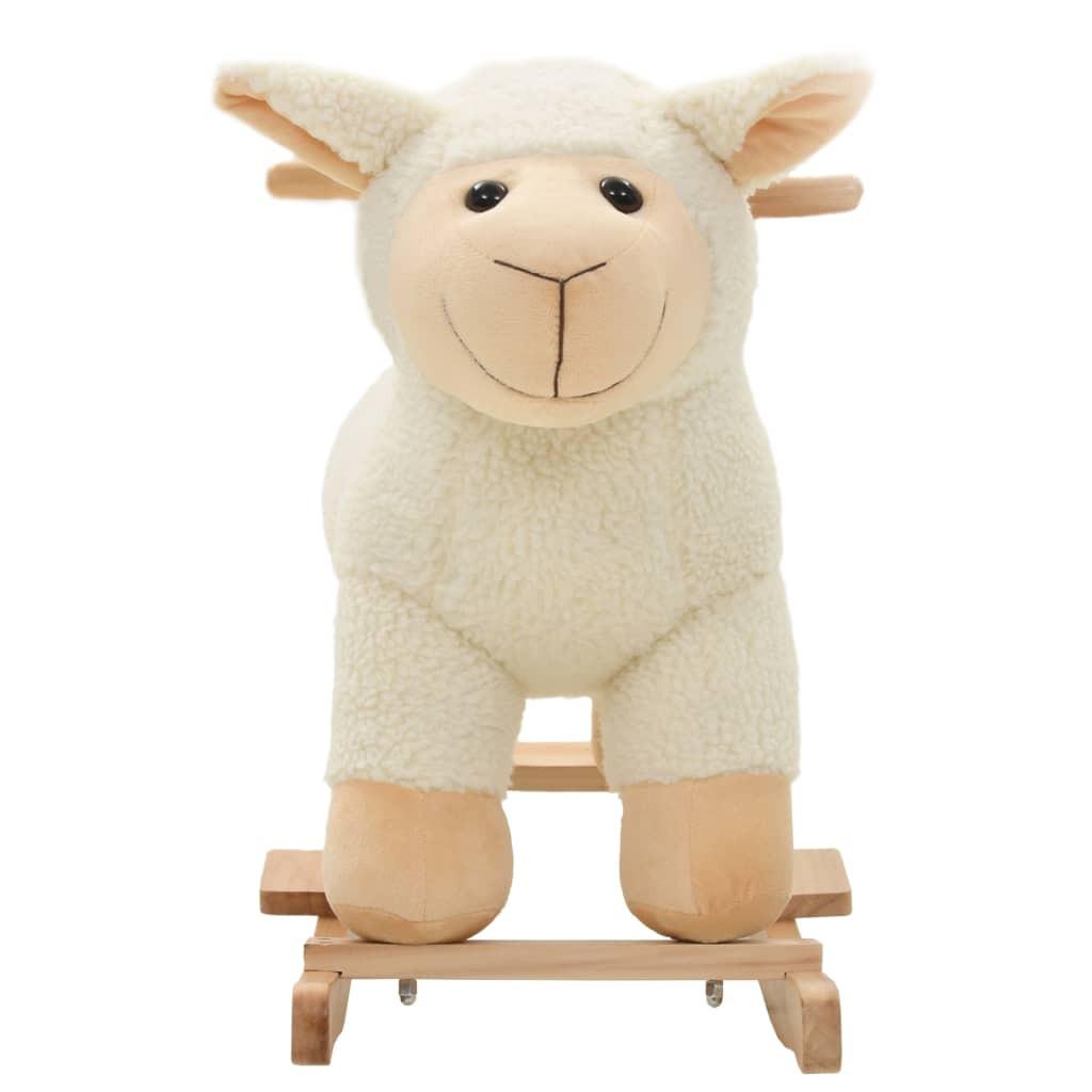 VidaXL  Mouton à bascule peluche 