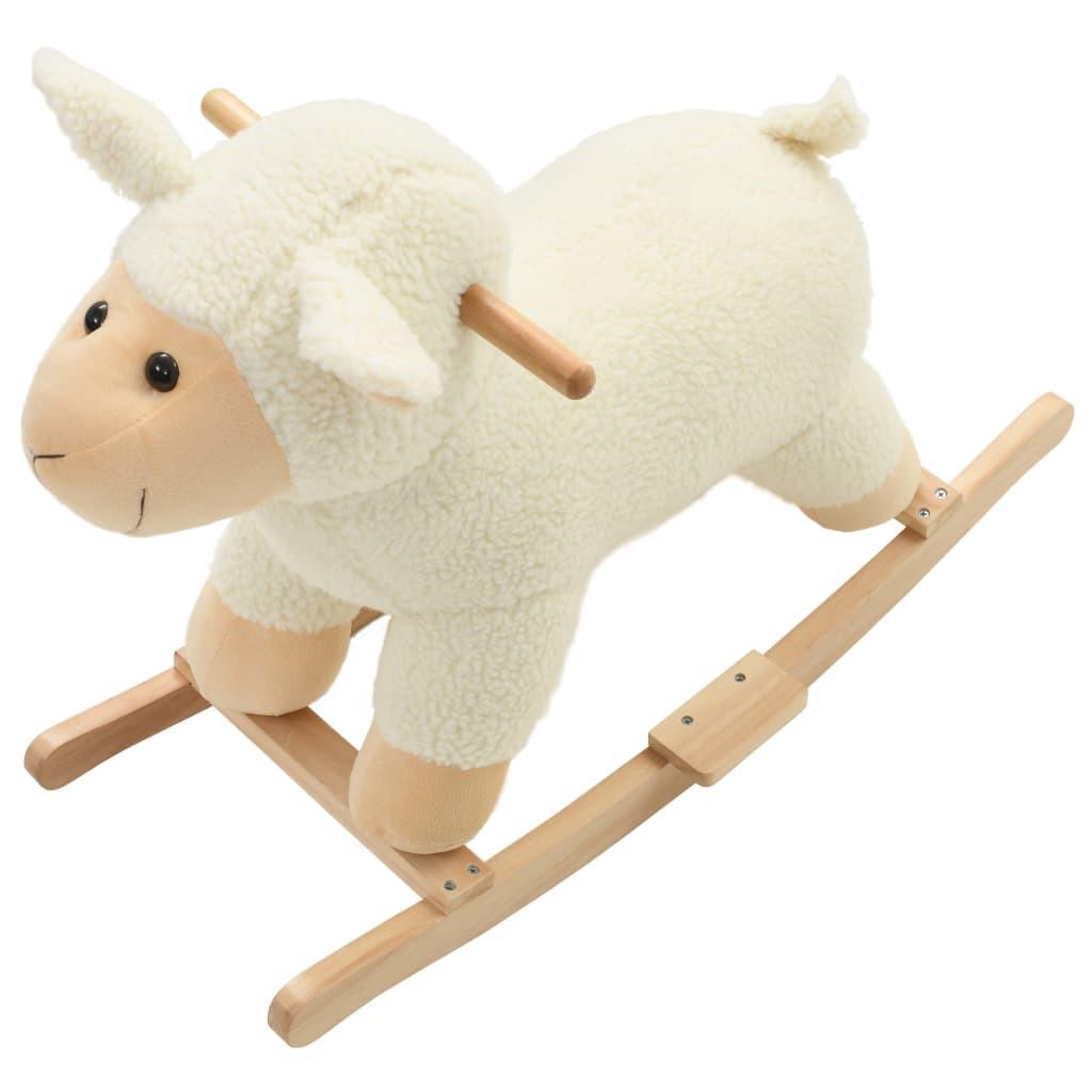 VidaXL  Mouton à bascule peluche 