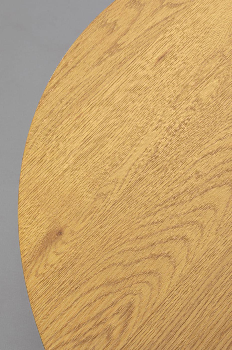 KARE Design Tavolino Schickeria rovere bianco rotondo 80  