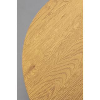 KARE Design Tavolino Schickeria rovere bianco rotondo 80  
