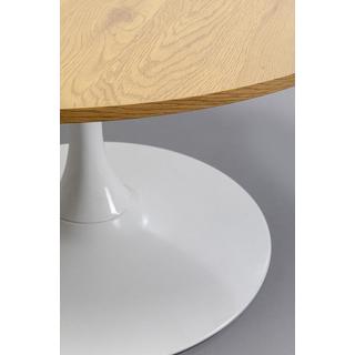 KARE Design Tavolino Schickeria rovere bianco rotondo 80  