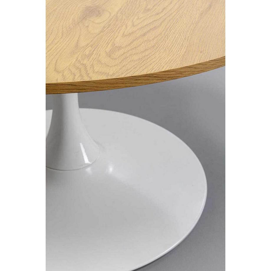 KARE Design Couchtisch Schickeria Eiche weiss rund 80  