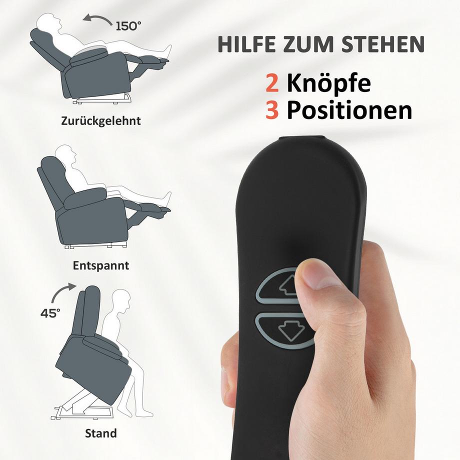 HOMCOM  Fernsehsessel mit Aufstehhilfe 