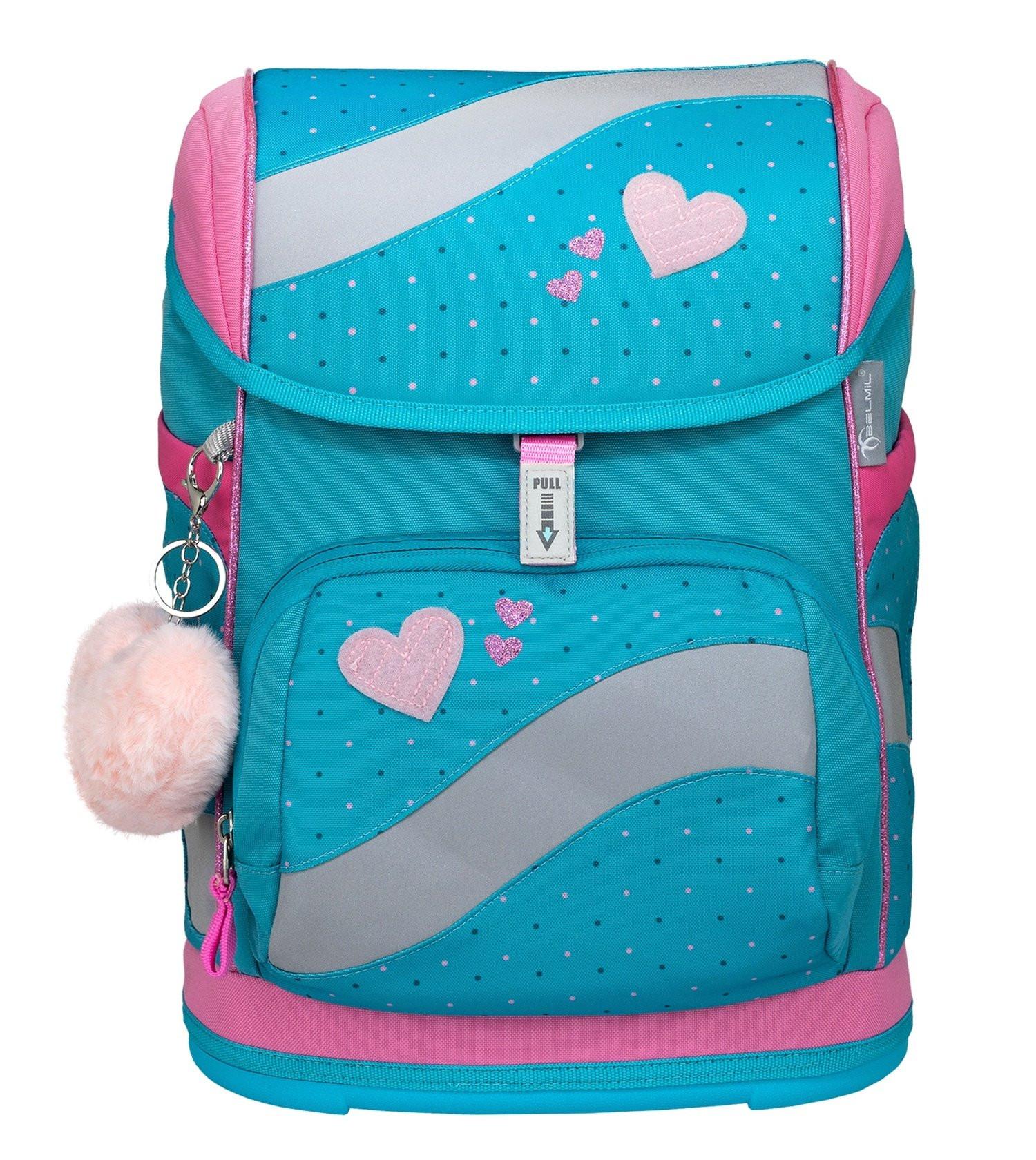 Belmil  SMARTY Schulrucksack-Set Hearts and Dots 