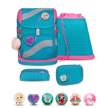 SMARTY Schulrucksack-Set Hearts and Dots