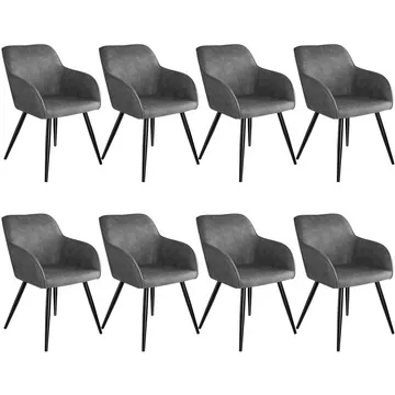 8x Sedia Marilyn tessuto