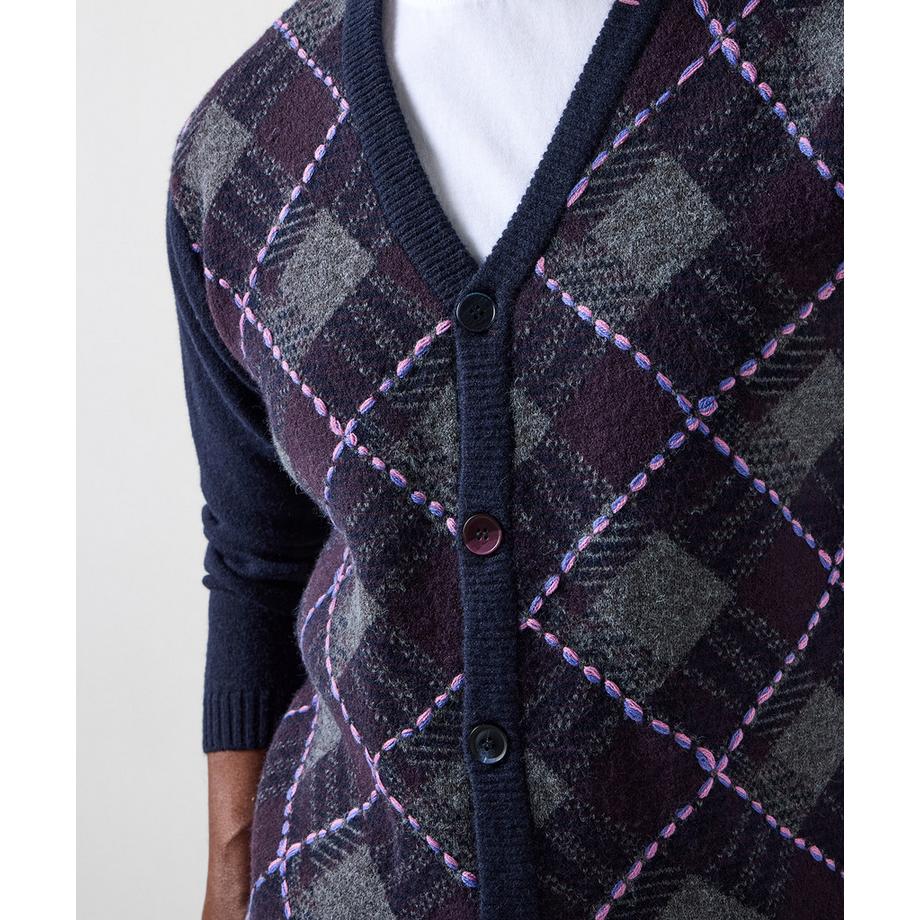Joe Browns Cardigan Argyle Élégant  